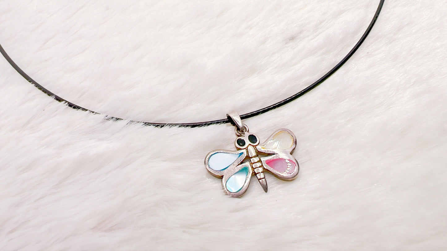 Colorful Dragonfly Necklace, Dragonfly Jewelry, Summer Gift, Insect Necklace, Bug Necklace, Dragonfly Charm, Dragonfly Pendant, Gift For Her